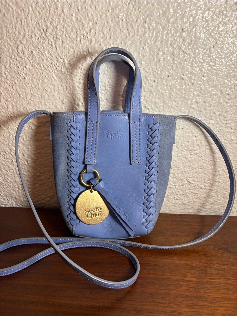 See By Chloé Tilda Tote Bag - Persian Blue Leather and Suede